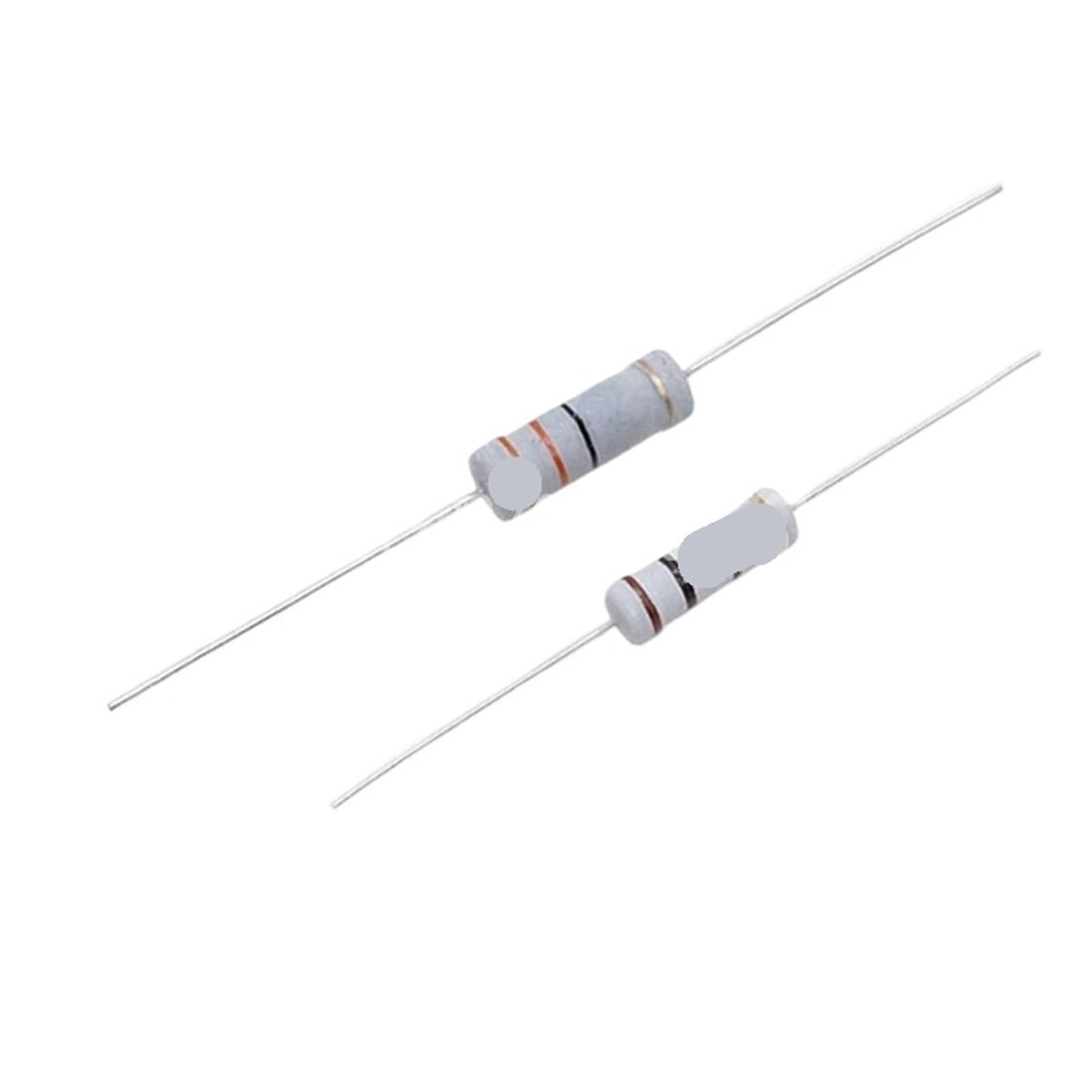Fusibile a filo Resistore a filo avvolto Resistenza fusibile 3W 2W 1W 0,5W 0,1 0,15 0,22 0,33 0,47 0,5 1 1,5 2,2 3,3 4,7 5,1 10 20 47 68 100Ohm(3W 1 Ohm 10PCS)