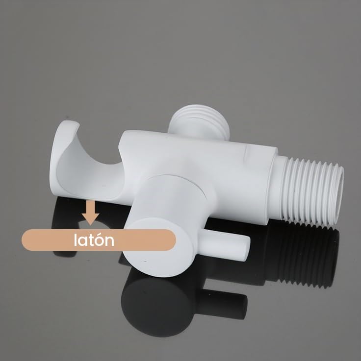 Ducha Higienica Para Wc Blanco Kit Grifo De Bidet Para Ducha Bidet Para Inodoro Pistola Pulverizadora Universal Para Inodoro Blanco tubo De Acero Inoxidable