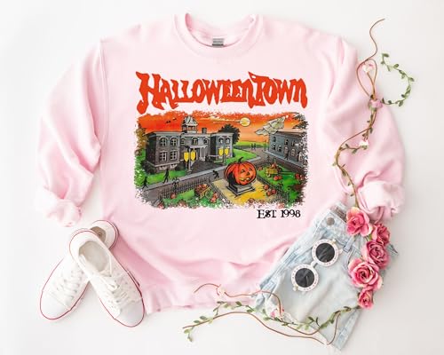 Halloweentown Sweatshirt, Halloweentown University Crewneck, Funny Spooky Season Halloween shirts for Women, Vintage Halloween Sweatshirts for Women or Men, Crewneck Sweatshirt, Halloween Town Sand3