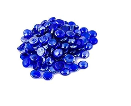 Aquarium Glass Pebbles (250 GMS) Polished Round Crystal Pebbles