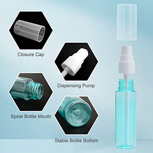 Small Pump Bottles 1 oz Travel Size Leakproof Pump Bottles for Lotion, Shampoo , Essential Oil and Other Toiletries with Bottle Label4