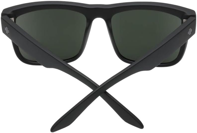 Spy Discord Sunglasses Soft Matte Black With HD Plus Grey Green Lens