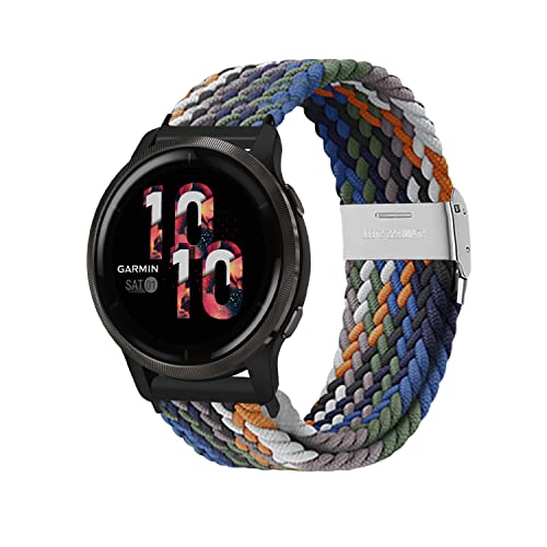 Niboow 22mm Strap for Garmin Venu 3/Venu 2/Vivoactive 4/Forerunner 265/Forerunner 255/Forerunner 255 Music