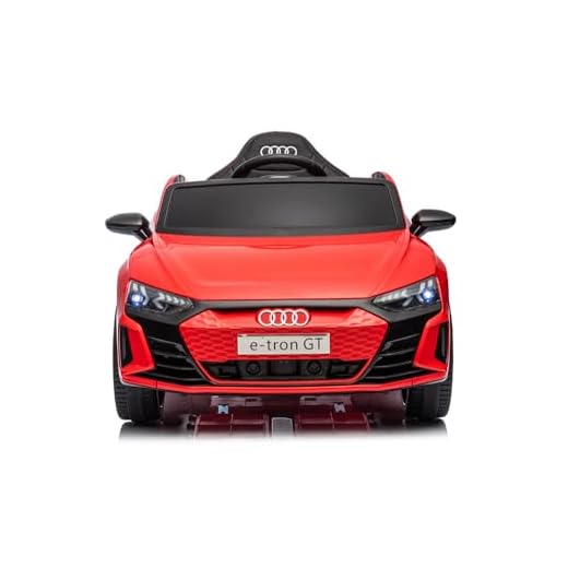 Zippy Toys, Carro Elétrico Audi E-Tron Sportback, 12V com Controle Remoto, Vermelho