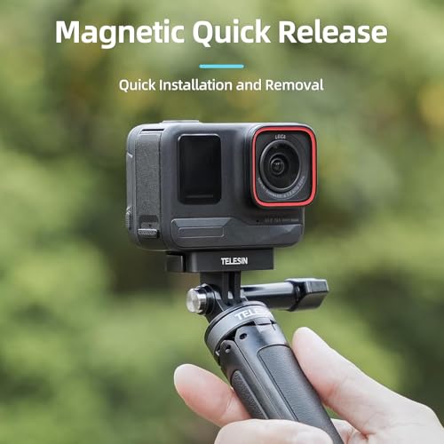 Image of TELESIN Magnetic Two-Claw Quick-Release Adapter for Insta 360 Ace, Ace Pro, Ace Pro 2, Action Cameras Mounting Accessories