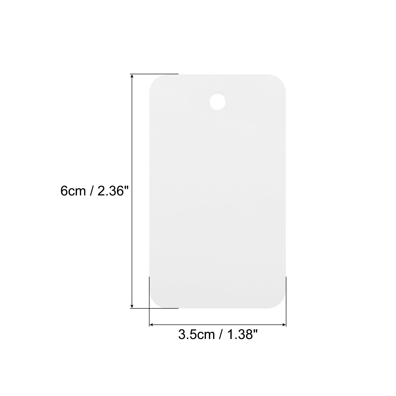 Etichette In PVC Impermeabili 3.5x6 Cm - Con Occhiello, Per Trasporto E Identificazione, Giallo, 100 Pz - Foto 6