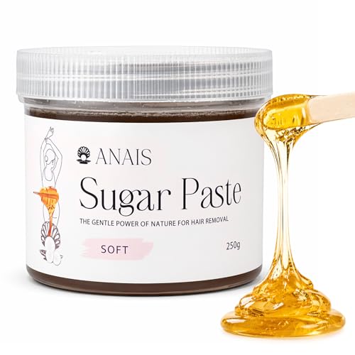 ANAIS Sugar Paste Wax Hair Removal 250g, Soft Consistency – Natural Sugaring Wax for Professional & Home Use