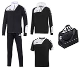 saller trainingsanzug größentabelle Set bestehend aus: Trainingsanzug, Kapuzenpulli, T-Shirt, Schuhfachtasche