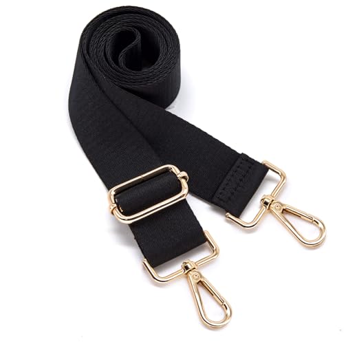 Image of S&loyoe Thickened Solid Color Purse Straps Replacement Crossbody Bag Strap Adjustable Wide Guitar Straps for Handbags 1.5inch
