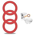 3Pcs Flush Valve Seal for Mansfield, 160 Toilet Parts Replacement for Mansfield Models 210 and 211 Flush Valves, Upgraded Silicone Material