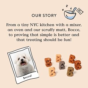 Bocce’s Bakery Beef & Cheese Canine Meals Toppers – All-Pure, Wheat-Free Canine Meals Topper Made with Actual Components, Baked in The USA, 8 oz