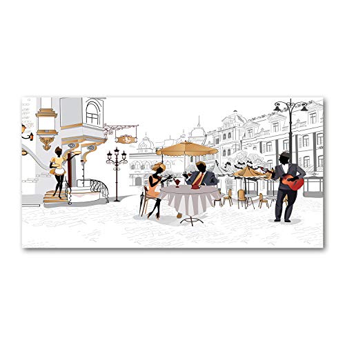 Fond de hotte 120x60cm dosseret en verre de cuisine blanc Tulup trempé