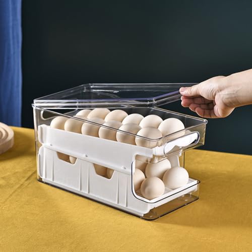 Boîte de rangement pour œufs double couche robuste en cuisine - 5