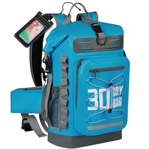 Image of MORXPLOR Dry Bag Waterproof,5L /10L /20L /30L /40L /55L Roll Top Dry Bag Backpack with WaterProof Phone Case for Swim,Kayak