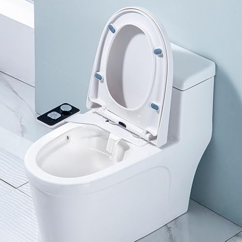 Image of HASTHIP Manual Bidet Sprayer for Western Toilet, Retractable Dual-Nozzle Hygiene Toilet Bidet Attachment, Self Cleaning Design, Individual Button Control, Personal Care Toilet Bidet Sprayer