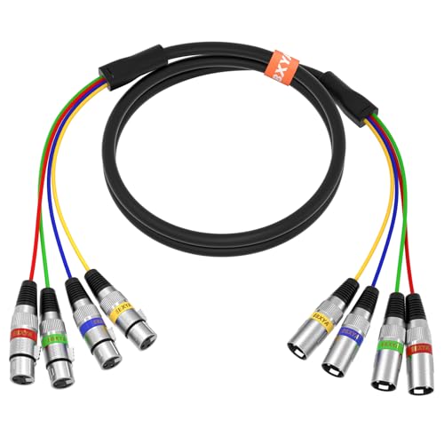 EBXYA 4 Channel XLR Snake Cables 6ft  XLR Male to  Review: A Trusted Choice For professional live sound mixer Package