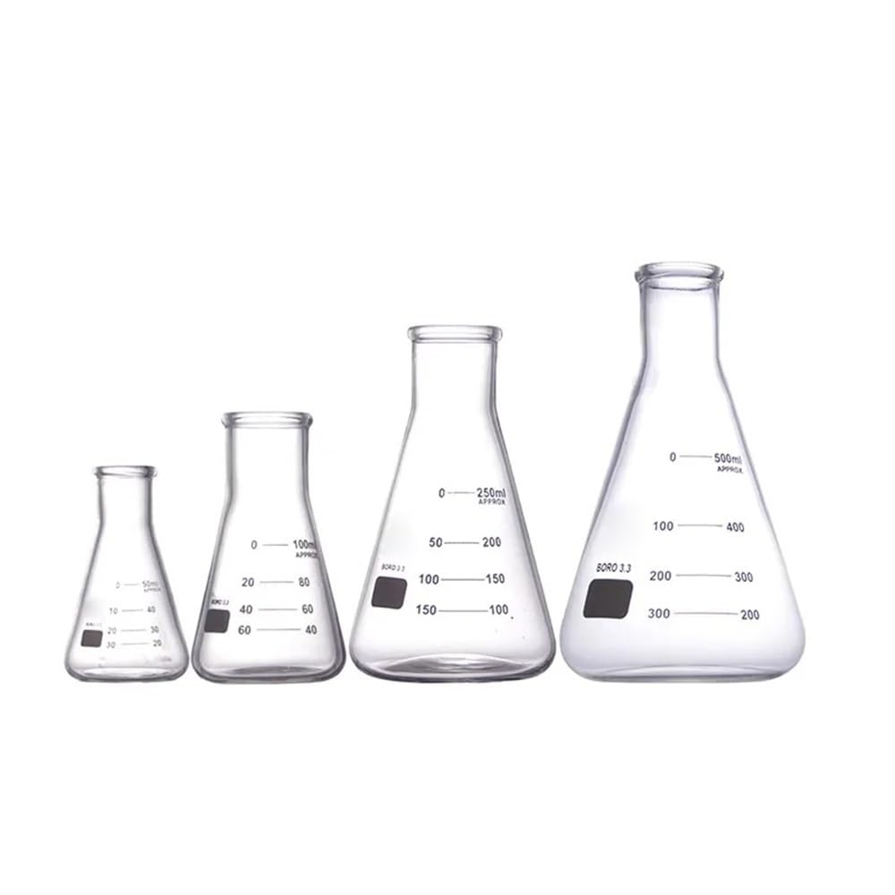 Matraz Erlenmeyer de cuello cónico de 10-5000 ml for uso experimental.(200ml)