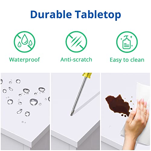 Cozy Castle Farmhouse Kitchen Buffet Storage Cabinet With Doors And Adjustable Shelves, Buffet Table Sideboard, Accent Liquor Coffee Bar Cabinet For Kitchen, Living Room, Entryway, Dining Room, White #TOP4