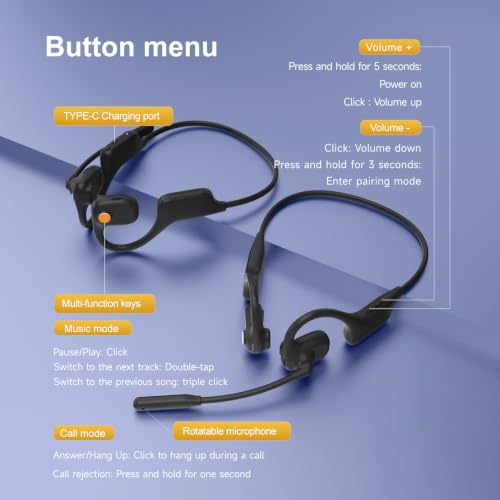 Niecase Open-Ear Bluetooth Headset w/ Mic - image 7