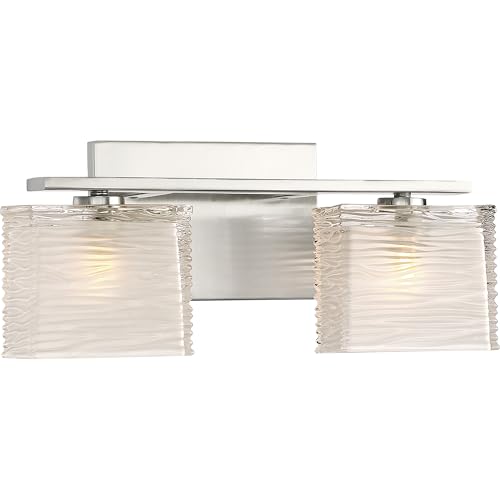 Image of Quoizel Westcap 15 inch Vanity Light, Brushed Nickel, 2-Light