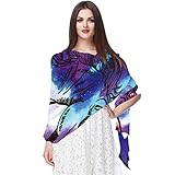 Bufanda de gasa ligera, suave, transparente, para toda la temporada, unicornio, multi magia, Varios colores