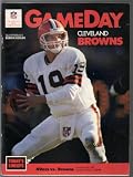 S.F.49ers vs Cleveland Browns NFL Football Program 12/20/1987-Candlestick-roster