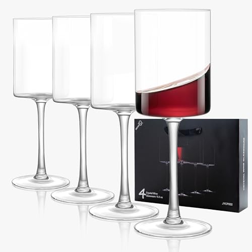 COOKY.D Long Stem Crystal Wine Glasses with Gift Box 460 ML Large...