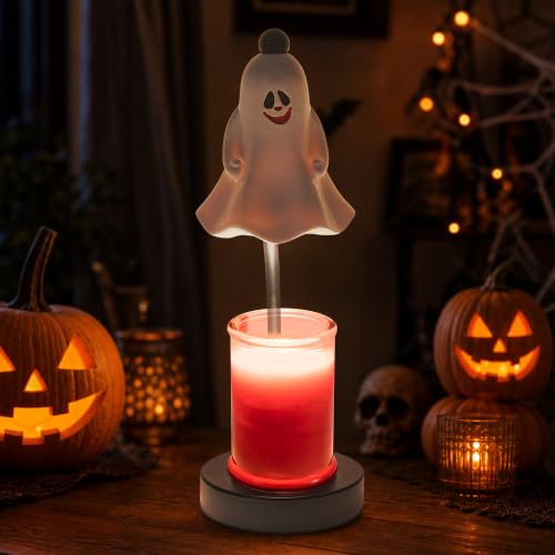 OWBEFERY Ghost Candle Warmer Lamp, Halloween Decor - image 1