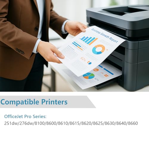 Image of 950XL Black Ink Cartridges Replacement for HP 950 XL Compatible for HP950 HP950XL Work with OfficeJet Pro 8600, 8610, 8615, 8620, 8625, 8630, 8640, 8660, 8100, 8110 Printers (Black, 2-Pack)