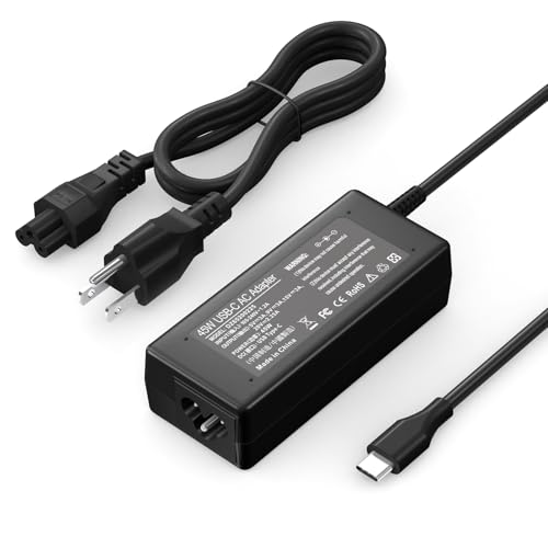 45W USB-C Laptop Charger Compatible with HP Chromebook X360 11 14 14-ca051wm 14-ca052wm 14-ca091wm 14-ca0061dx Type C Power Supply Adapter