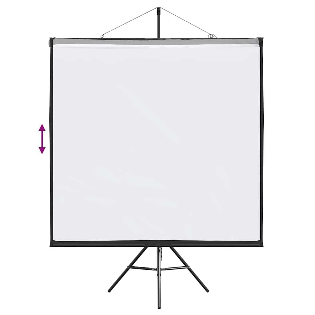 Schermo di Proiezione con Treppiede 72 Pollici 1:1,Schermi di Proiezione,Portatile,Ideale per Home Theatre,Film all’Interno e Esterno-4101054