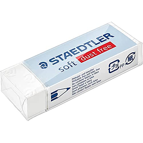 Gomme Staedtler Soft 526 S blanche pour les dessins des enfants à l'école