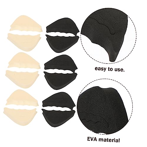 6 pares de relleno ajustable para dedos de zapatos miniatura 7