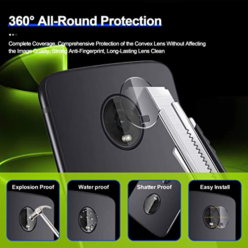 Ogrish [2+2 Pack] Tempered Glass Screen Protector For Motorola Moto Z4 With Camera Lens Protector - Anti-Fingerprint, Anti-Scratch, Hd Clarity #TOP6
