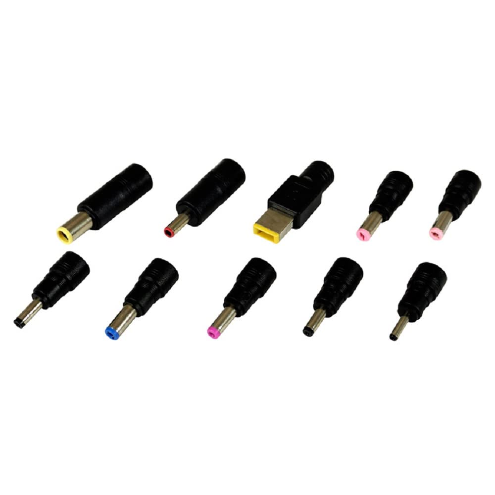LC-POWER LC-NB-PRO-120 | Chargeur Notebook Universel 120 W | 10 Embouts Interchangeables, Multi-Range 18,5 à 20 V | Rendement jusqu'à 89%, Rallonge 150 cm Incluse