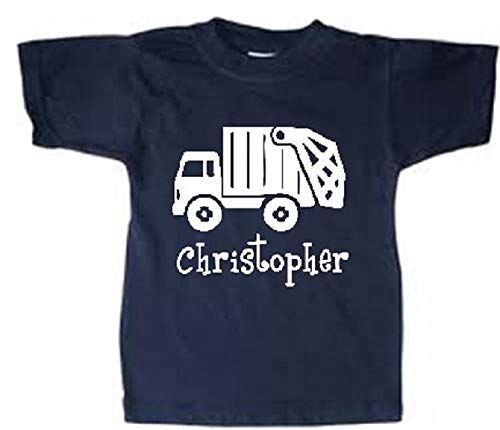 personalized boys girls kids custom trash truck shirt toddler garbage tshirt