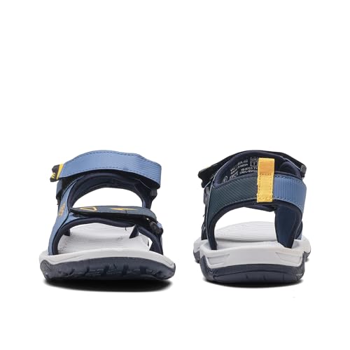 Image of ASIAN Vistara-42 Men's Sandals | Soft Cushion Footbed, Adjustable Velcro Straps & Anti-Slip Grip Sole | Lightweight, Durable & Comfortable Sandals for Walking, Daily Use, Beach & Travel