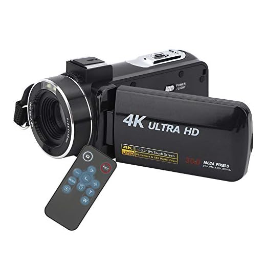 Videocámara Digital de Video 4K 1080P, cámara de grabación de Video Full HD con Pantalla táctil IPS de Zoom de 18X y 3 Pulgadas, videocámara Digital Mini Pocket DV (Negro)