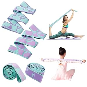 XoeLLe Yoga Dehnungsband mit 8 Schlaufen