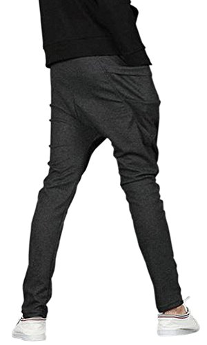 X&F Men's Casual Big Pockets Harem Pants Jogging Running Sports Trousers4