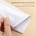 32Pcs Self Adhesive Index Card Pockets with Top Open for Loading, 3
