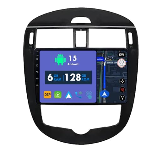 RoverOne Autoradio GPS pour Nissan Pulsar 6 NB17 2013 2014 2015 2016 2017 2018 Carplay Android...