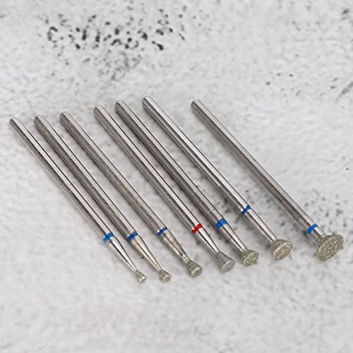 Radiraga Multi-Functional Nail Art Manicure Drill Bits, Nail Drill Bits Set Nail Grinding Head Electric Manicure Grinding Head Tool Nail Polishing Tool, Diamond Sand, 7PCS - Image 7