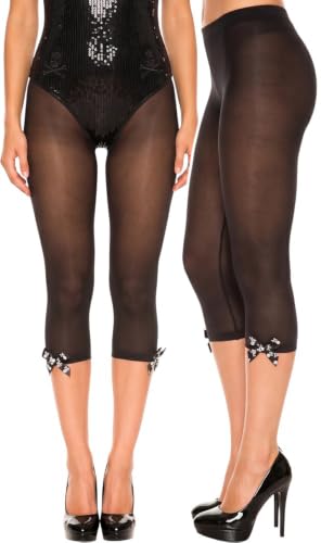 Image of ToBeInStyle Women's Opaque Ankle Long Nylon Footless Fun Tights Pantyhose