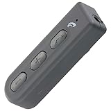 オーム電機AudioComm ワイヤレスレシーバー 有線イヤホンを無線化 φ3.5mmステレオミニプラグ用 Bluetooth5.3 ワイヤレスイヤホンに変換 ブラック HP-W33N 03-2044 OHM