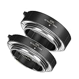 JJC AF TTL Macro Tubes d'extension Ring   11mm 16 mm Extension Tube Set pour Canon RF Mount Objectif et DSLR Cameras EOS R5 R6 R RP Macro Photographie