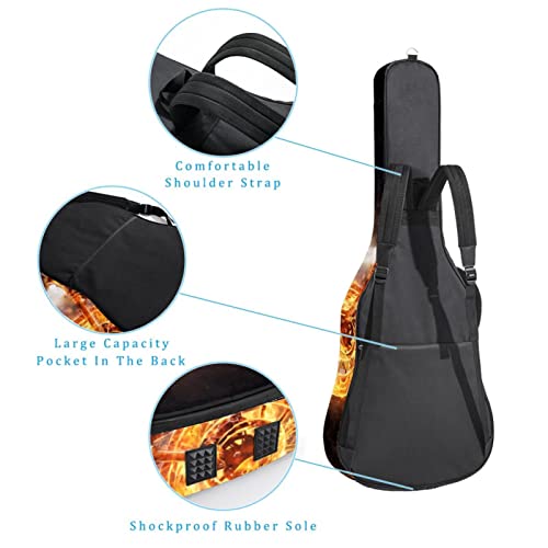 Hondank Housse de protection en éponge épaisse imperméable pour guitare acoustique électrique basse classique… - Les Beatles, Paul McCartney, John Lennon, RIngo Starr, George Harrison Hondank Housse de protection en éponge épaisse imperméable pour guitare acoustique électrique basse classique… – Image 4