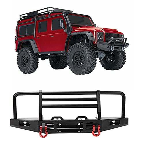 Dilwe Metall -RC -Auto -Einstellbarer Vorderer Stoßstange, Exquisite Verarbeitung, Große Auswirkungen Widerstand für SCX10 1/10 RC Crawler Car