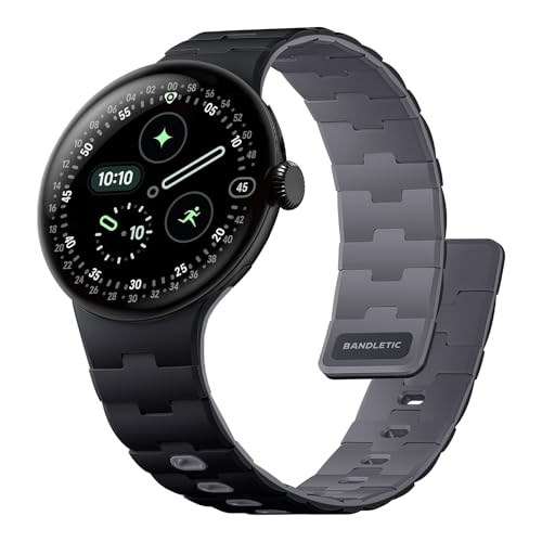 [Bandletic] 2025 新型 Google Pixel Watch バンド - Pixel Watch 1・2・3・4（41mm） 対応 N54磁石バンド マグネット式シリコン 男女兼用 スポーツ用 軽量