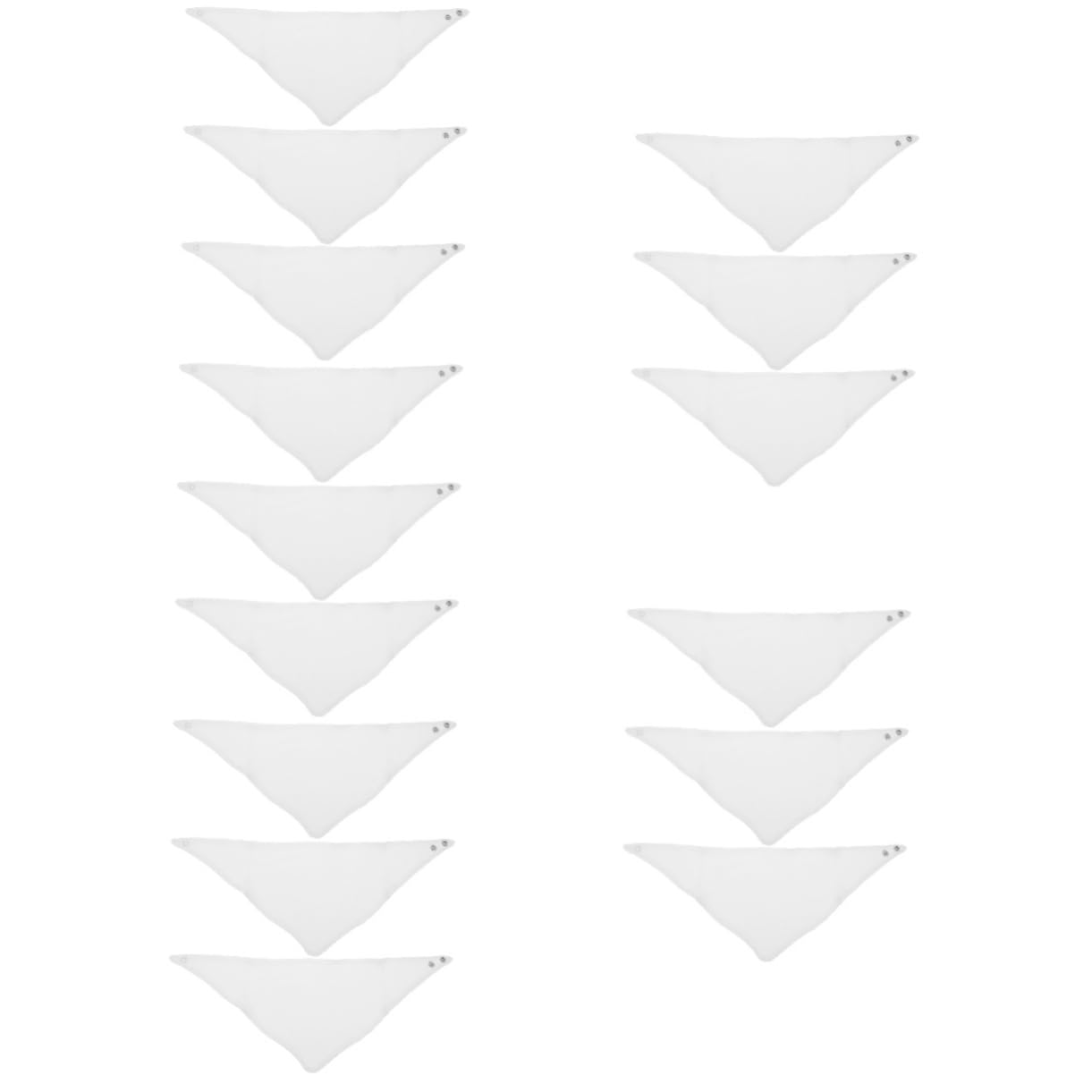 VICASKY 15piezas Baberos De Algodón Para Bebés Toallas Absorbentes De Saliva Baberos Triangulares Para Recién Nacidos Color Sólido Prácticos y Reversibles Para Etapa De Dentición y